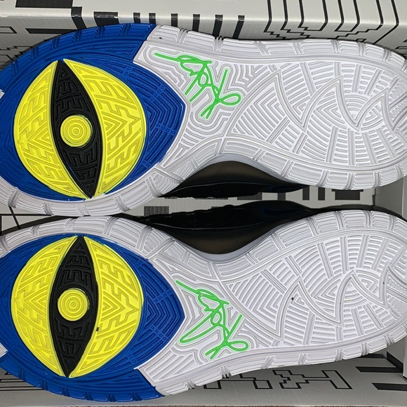 Nike Kyrie 6s glow in the dark. Black with white outsole. - Picture 2 of 4
